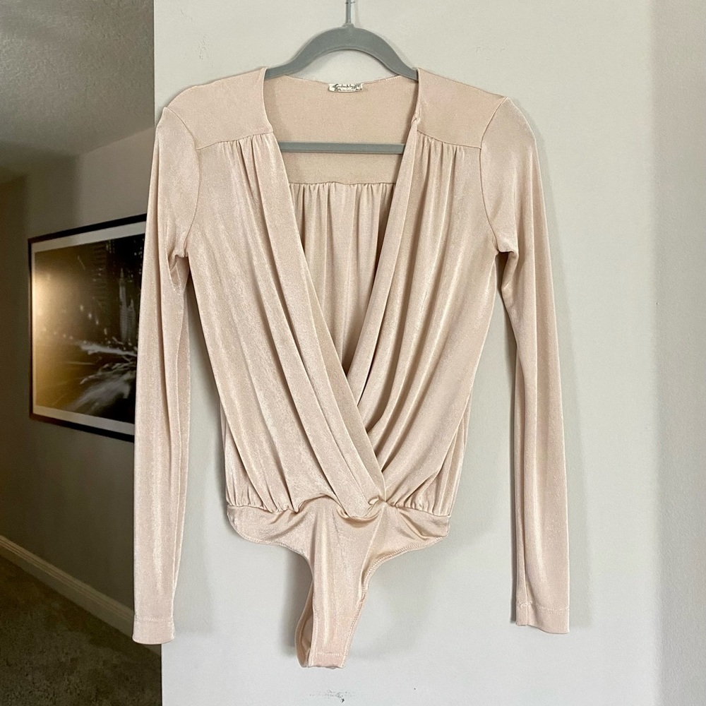 Free People Turnt Bodysuit in Blossom Pearl